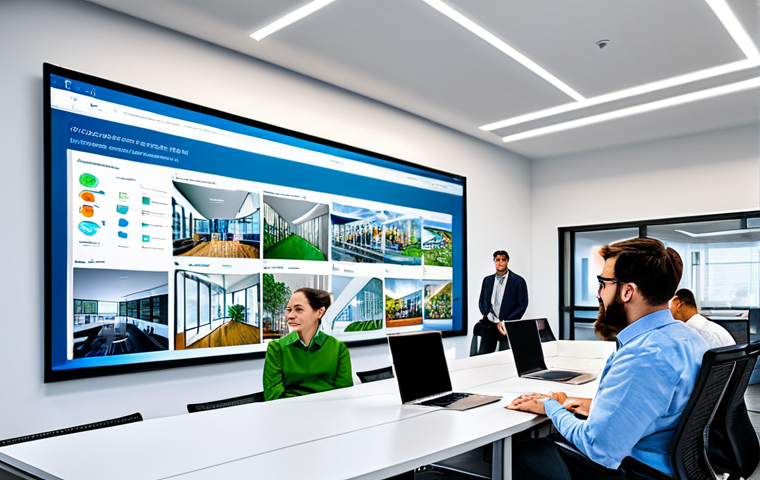 **

"A bright, modern office interior showcasing innovative design elements.  Several architects are collaborating around a digital BIM model displayed on a large screen.  Fully clothed professionals in appropriate attire are engaged in a meeting.  The space features sustainable materials and smart technology integration.  Safe for work, appropriate content, perfect anatomy, natural proportions, high-quality rendering, professional setting, modest design, family-friendly."

**